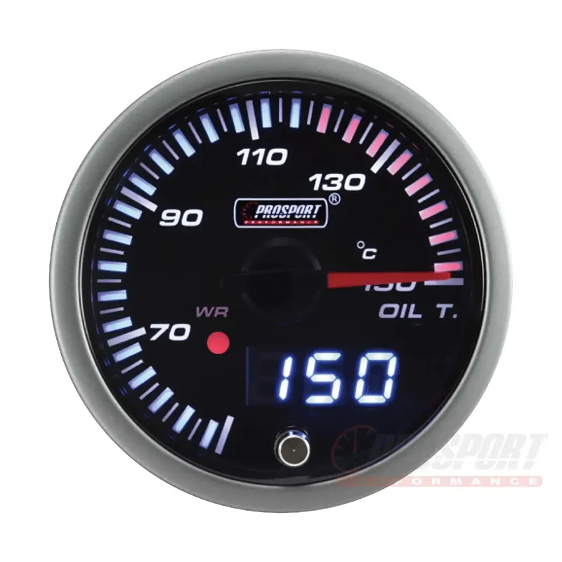 Prosport JDM Series 52mm - Oil Temp Gauge with Waterproof Sensor216JDMOT-R - FMIC Kup online