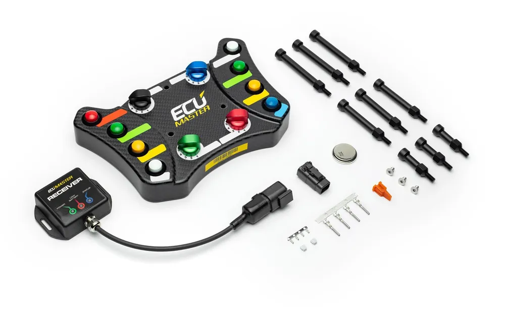 Nowy SF Steering Wheel Control Panel -wersja bezprzewodowa Ecumaster ECU-3S2WSB0007 - FMIC
