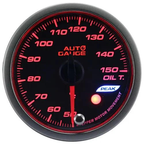 Nowy Wskaźnik New Auto Gauge temperatura oleju seria Stepper Motor Peak 60mm bursztynowy 548OT-60 - FMIC