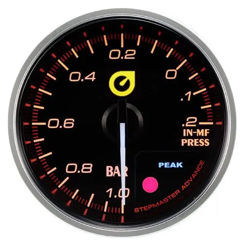 Promocja Wskaźnik Podciśnienia New Auto Gauge 52mm bursztynowy 355VA-52-WP - FMIC
