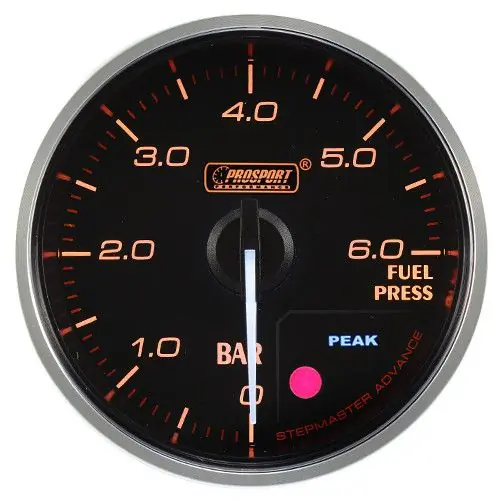 Oferta limitowana Wskaźnik Prosport Premium ciśnienie paliwa 60mm bursztynowy 238CLSDWAFP-R - FMIC