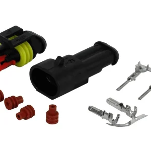 Ostatnie sztuki Złącze Superseal 2-pinowe kpl gniazdo + wtyczka SEAL-2PIN - FMIC