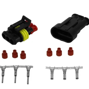 Super okazja Złącze SUPERSEAL 3-pinowe Kpl gniazdo + wtyczka SEAL-3PIN - FMIC