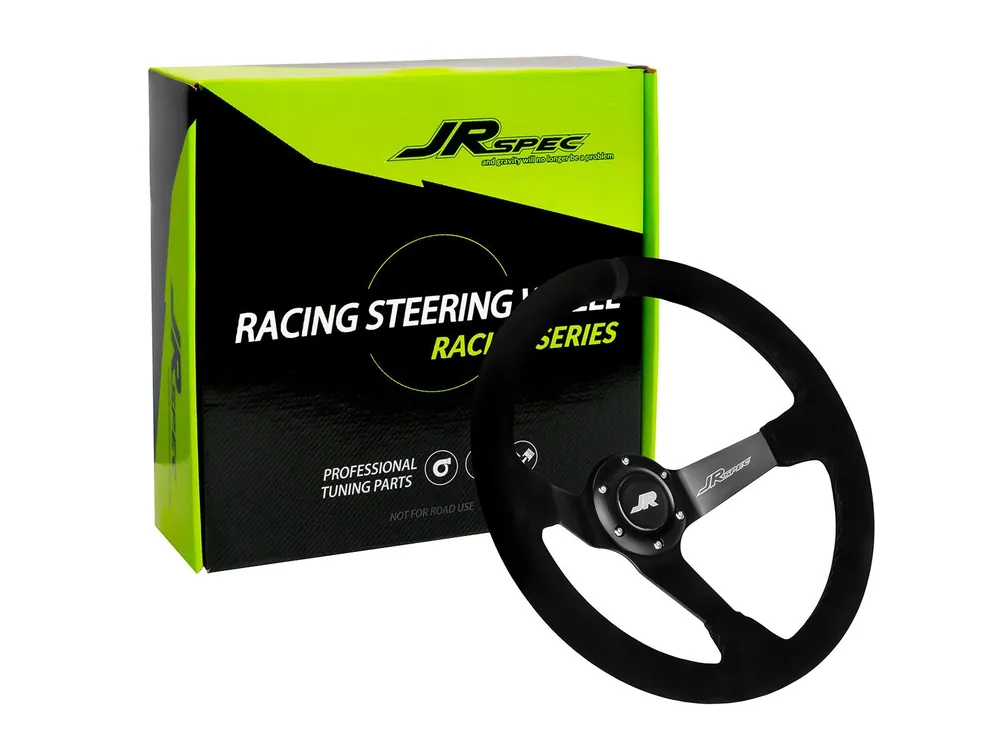 Kierownica sportowa JRspec 350mm i odsadzeniu 80mm JR-SWHEEL1-B - FMIC Wysoka jakość