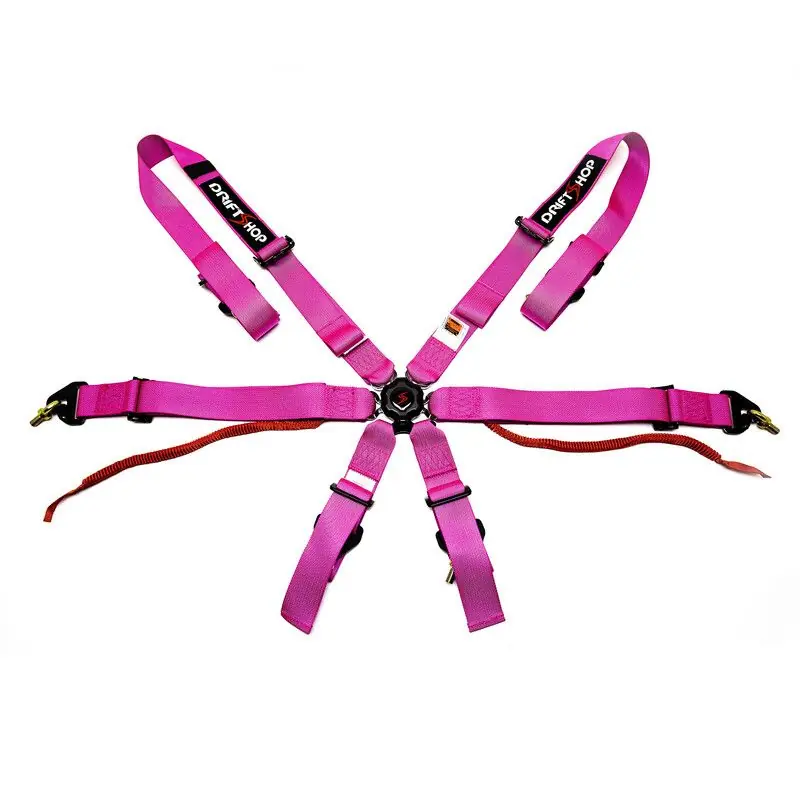 Sprawdź teraz DriftShop 6 Point Harness Pink FIA Approved 8853 DSHOP-6P-PI - FMIC