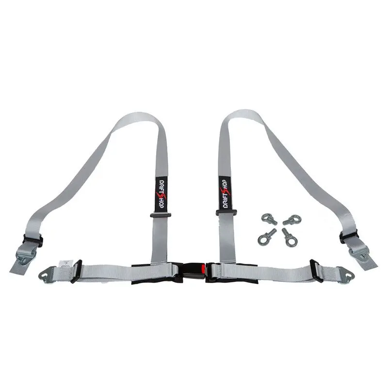 DriftShop 4 Point Harness 2" Grey Road Approved ECE DSHOP-4P-GY - FMIC Oferta czasowa