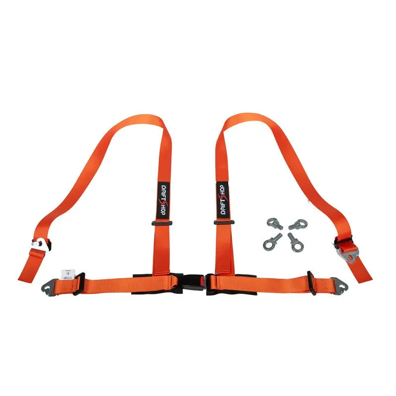 Zamów teraz DriftShop 4 Point Harness 2" Orange Road Approved ECE DSHOP-4P-P - FMIC
