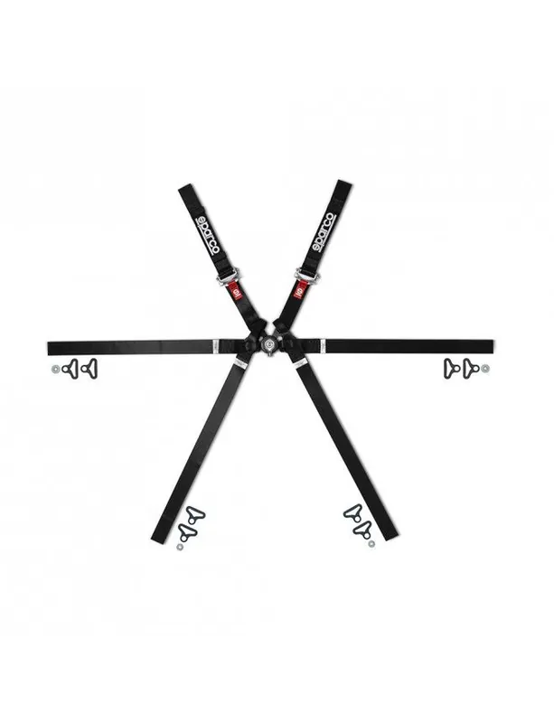 Sparco Harness 6-Point Formula H-9 Black FIA Approved 8853-2016 04833H.N - FMIC Wysoka jakość