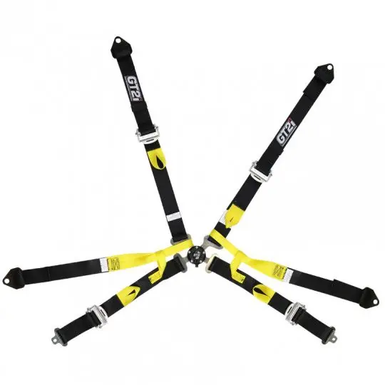 GT2I Pro Single Seater Harness 6-Point Black FIA Approved 8853-2016 GT-HAR6HVM5.N.29 - FMIC Ostatnie sztuki