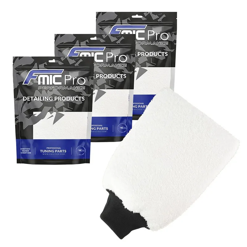 3x Rękawica do mycia auta z mikrofibry FMIC.Pro krótkie włosie 28×18 cm FMICPRO-WM-004-1 - FMIC Hit cenowy