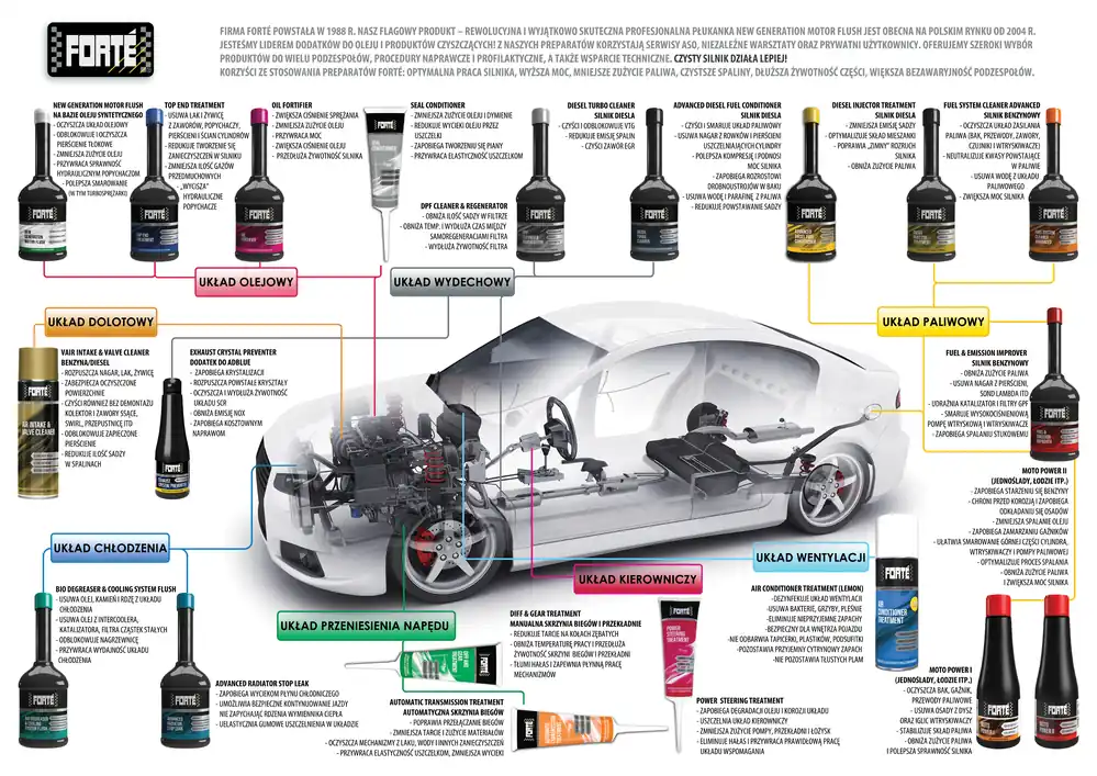 Forte Diesel Injector Treatment Czyści Wtryski i Układ Paliwowy Regeneruje Wtryskiwacze J44911 - FMIC Nowy