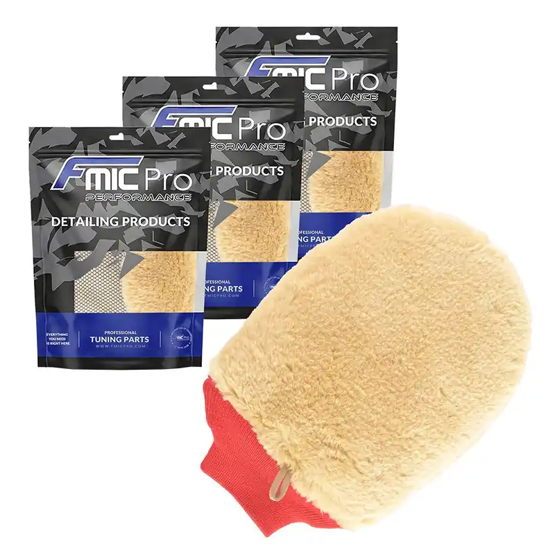 Oferta czasowa 3x Super Miękka Rękawica do Mycia Auta z Siateczką FMIC.Pro 27x20 cm FMICPRO-WM-001-1 - FMIC