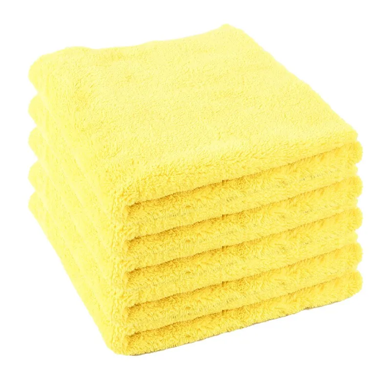 5x Ścierka ściereczka gruba Mikrofibra do lakieru docierania wosków QD 40x40 cm 550 g/m2 Bezszwowa MF-P-40X40-550-Y-1 - FMIC Do wyczerpania zapasów