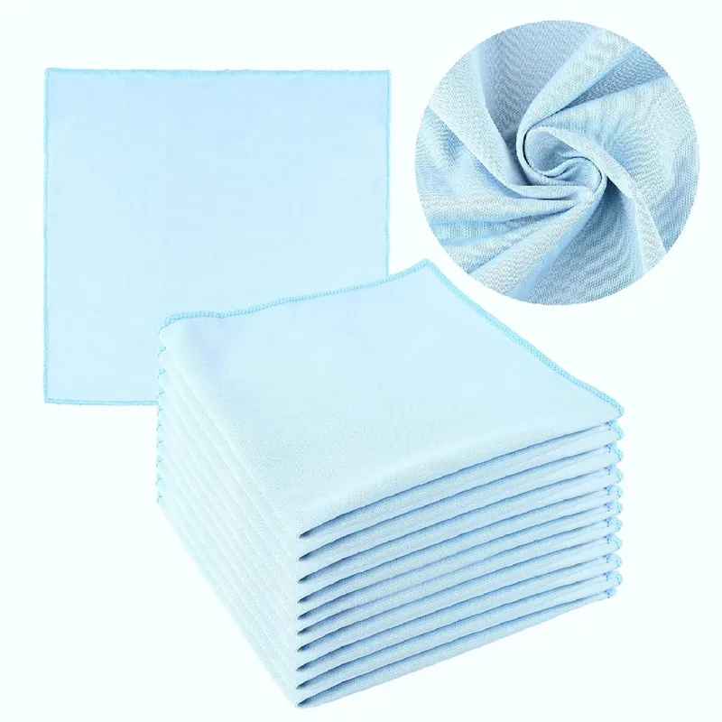 10x Ścierka ściereczka z mikrofibry do szyb , luster i lusterek 40x40 cm 300g/m2 MF-G-40X40-300-BLU-2 - FMIC Hit cenowy