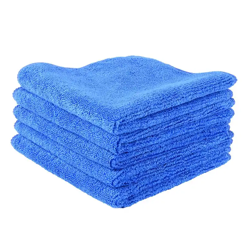 Nowość 5x Miękka ścierka ściereczka z mikrofibry uniwersalna , chłonna 30x30 cm 330g/m2 MF-B-30X30-330-BLU-1 - FMIC